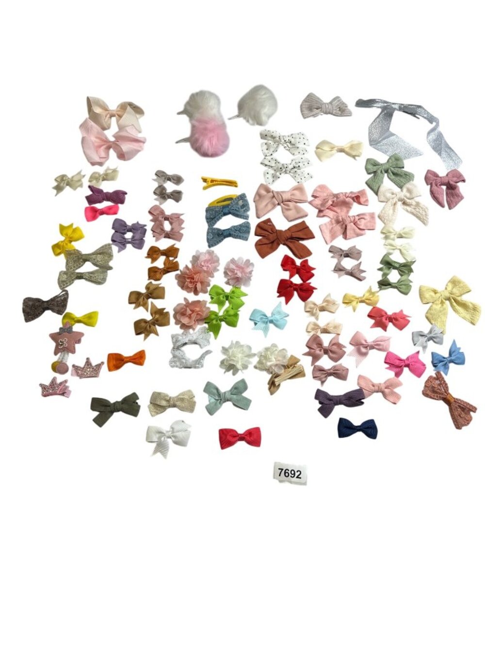 baby bows  clip bows 23 sets the rest are single bows  oreowned never worn